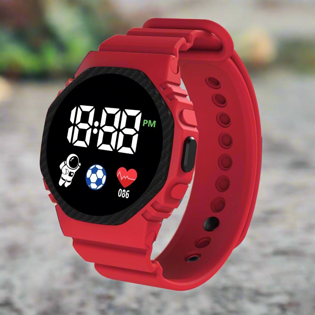 AquaKid Smartwatch - Smartwatch voor kinderen - Waterdicht digitaal LED-horloge voor jongens en meisjes 0