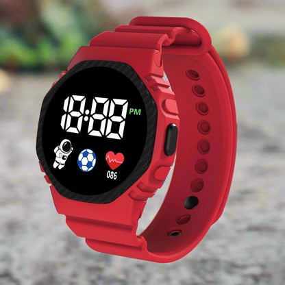 AquaKid Smartwatch - Smartwatch voor kinderen - Waterdicht digitaal LED-horloge voor jongens en meisjes 0