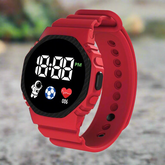 AquaKid Smartwatch - Smartwatch voor kinderen - Waterdicht digitaal LED-horloge voor jongens en meisjes 0