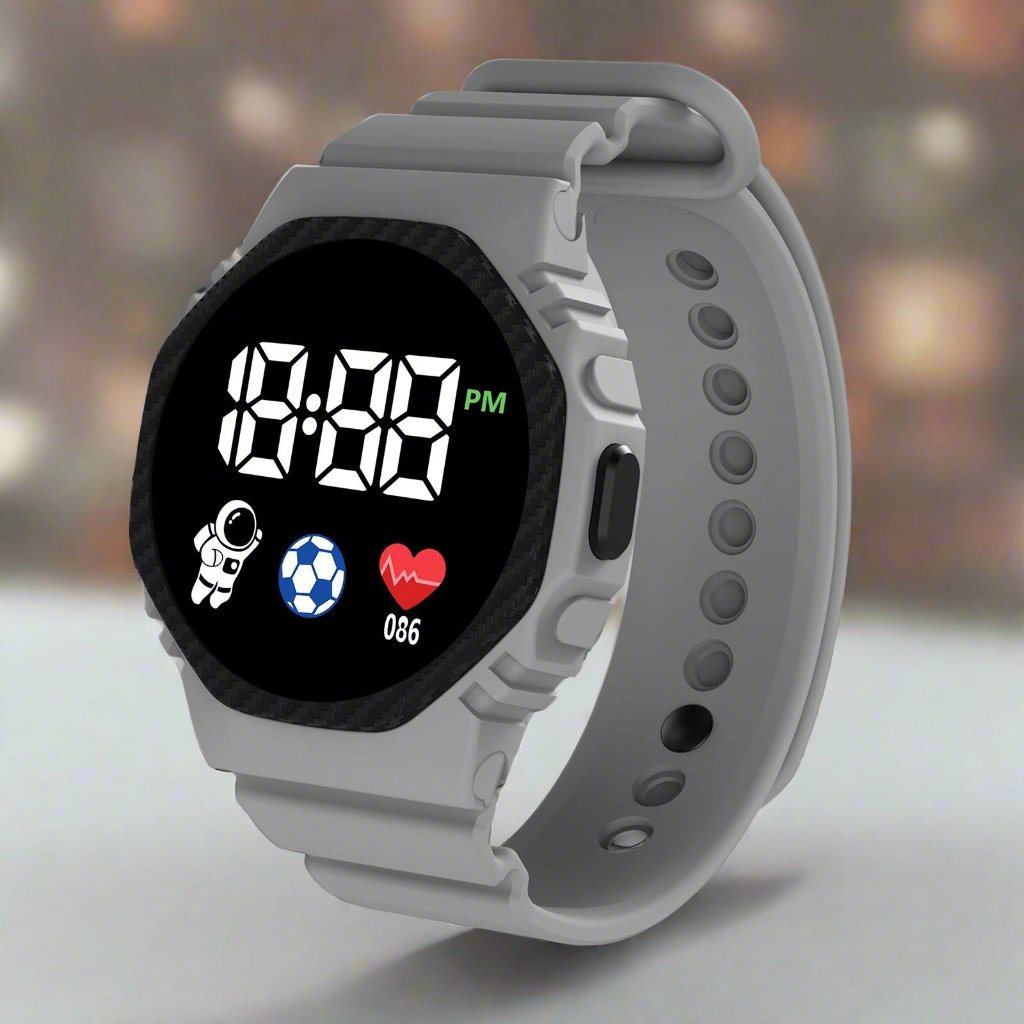 AquaKid Smartwatch - Smartwatch voor kinderen - Waterdicht digitaal LED-horloge voor jongens en meisjes 1