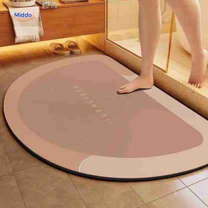 Badmat Sneldrogend Antislip Waterabsorberend voor Douche en Bad
