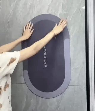 Badmat Sneldrogend Antislip Waterabsorberend voor Douche en Bad