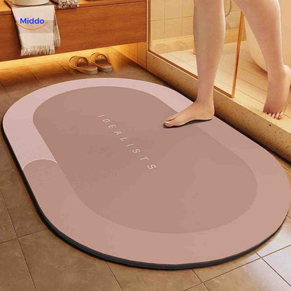 Badmat Sneldrogend Antislip Waterabsorberend voor Douche en Bad