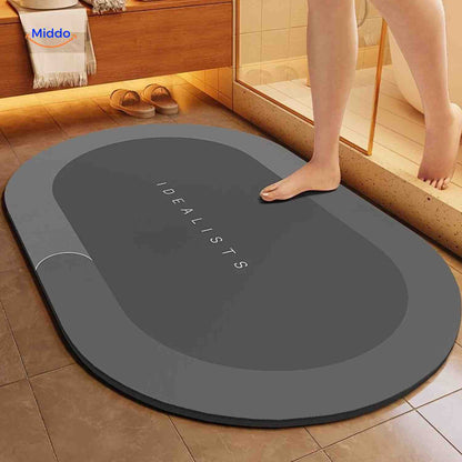 Badmat Sneldrogend Antislip Waterabsorberend voor Douche en Bad
