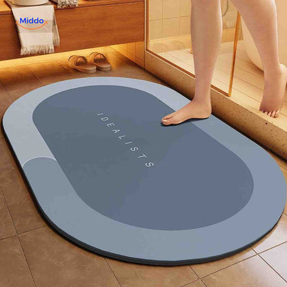 Badmat Sneldrogend Antislip Waterabsorberend voor Douche en Bad