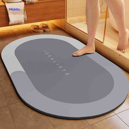 Badmat Sneldrogend Antislip Waterabsorberend voor Douche en Bad