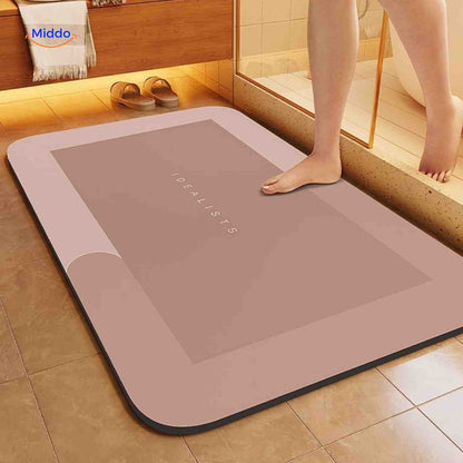Badmat Sneldrogend Antislip Waterabsorberend voor Douche en Bad
