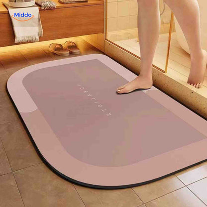Badmat Sneldrogend Antislip Waterabsorberend voor Douche en Bad