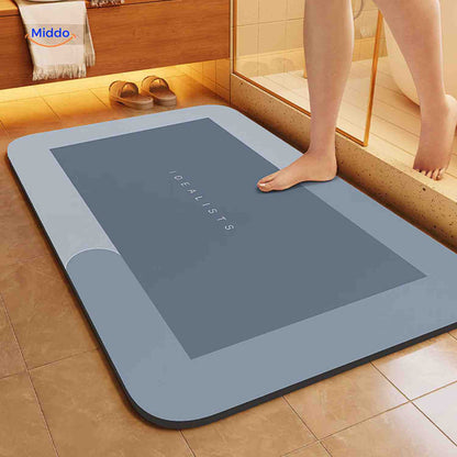 Badmat Sneldrogend Antislip Waterabsorberend voor Douche en Bad