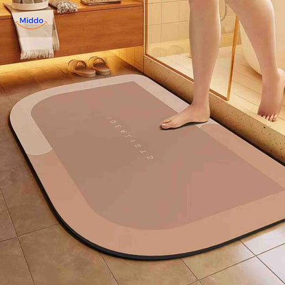 Badmat Sneldrogend Antislip Waterabsorberend voor Douche en Bad