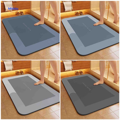 Badmat Sneldrogend Antislip Waterabsorberend voor Douche en Bad
