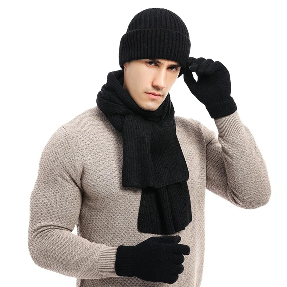 ArcticGent™ Winterset voor Heren – Muts, Sjaal & Handschoenen