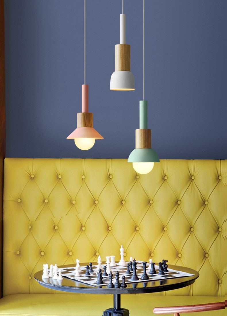 Hanglamp Metaal Hout Modern E27 Design