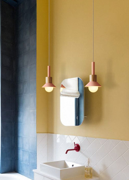 Hanglamp Metaal Hout Modern E27 Design