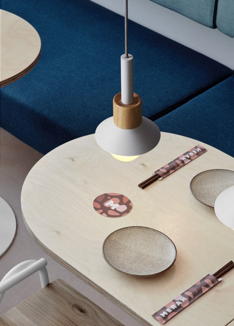 Hanglamp Metaal Hout Modern E27 Design