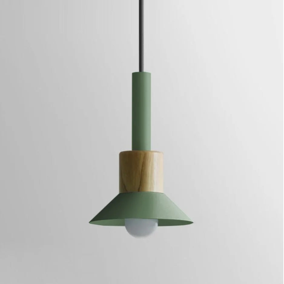 Hanglamp Metaal Hout Modern E27 Design