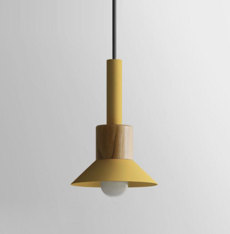 Hanglamp Metaal Hout Modern E27 Design