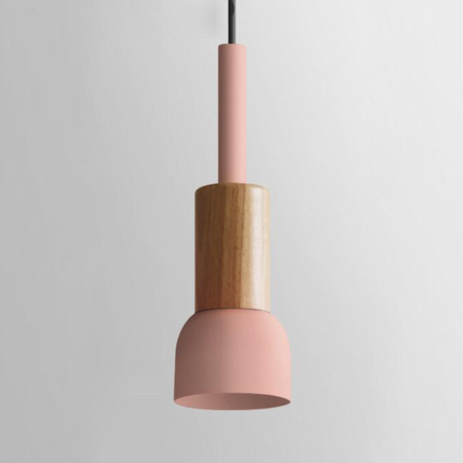 Hanglamp Metaal Hout Modern E27 Design