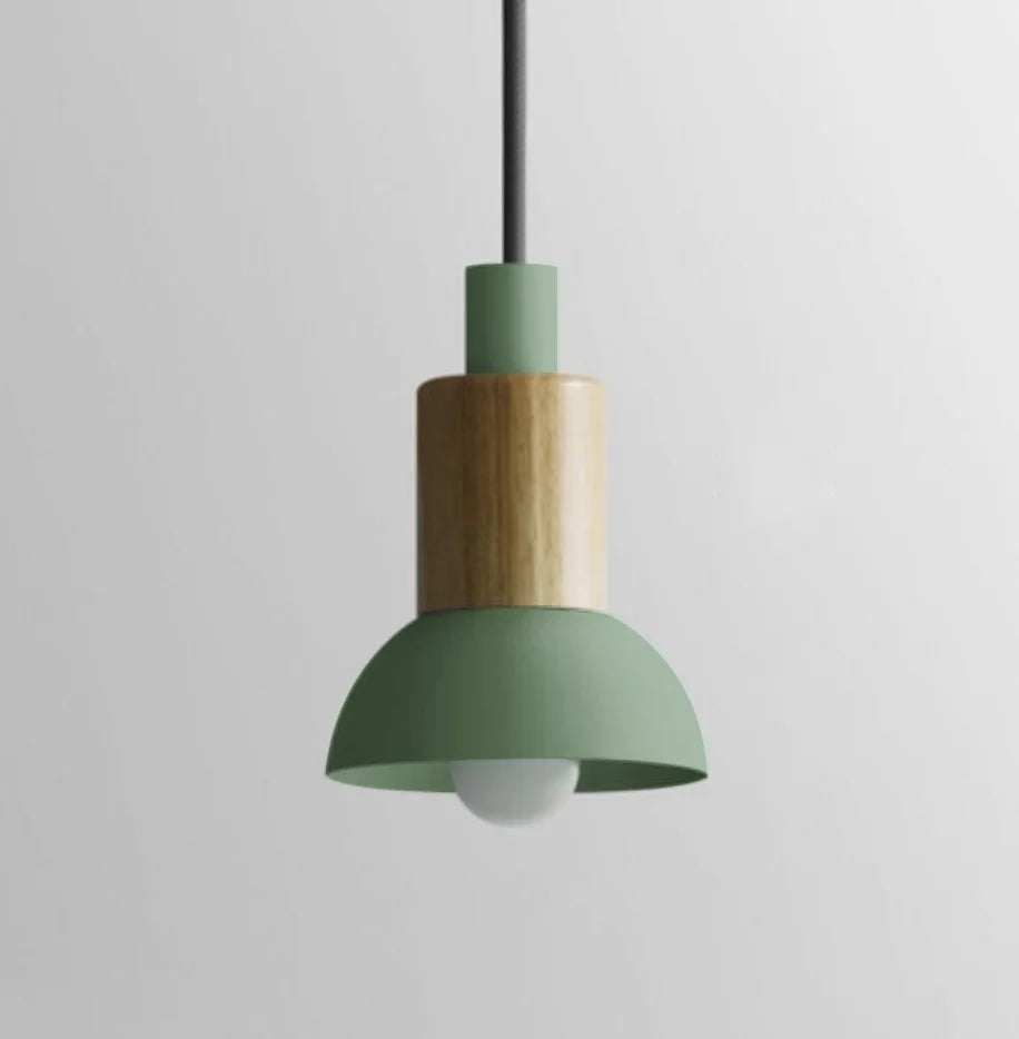 Hanglamp Metaal Hout Modern E27 Design