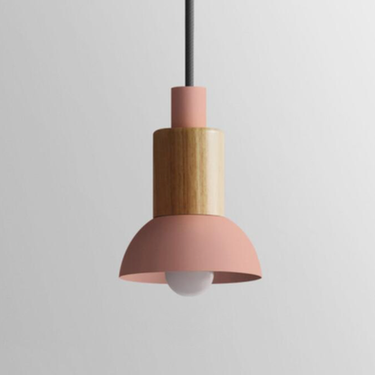 Hanglamp Metaal Hout Modern E27 Design