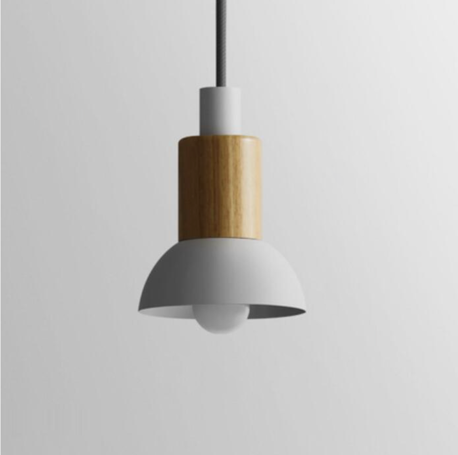 Hanglamp Metaal Hout Modern E27 Design