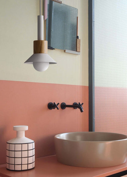Hanglamp Metaal Hout Modern E27 Design