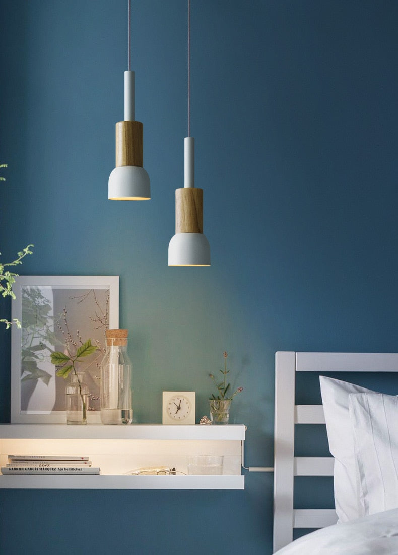Hanglamp Metaal Hout Modern E27 Design