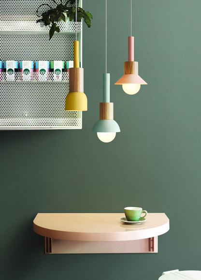 Hanglamp Metaal Hout Modern E27 Design