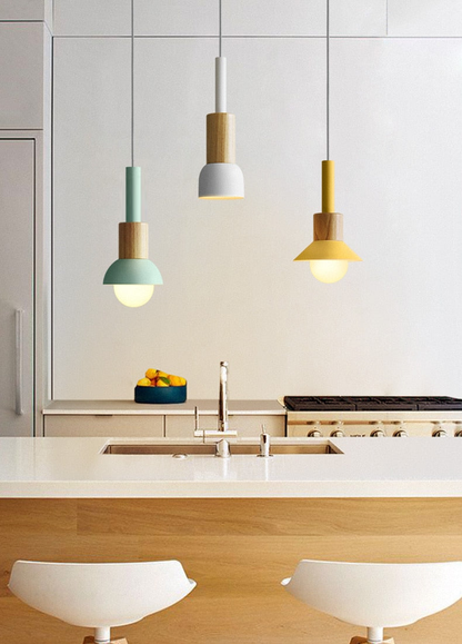 Hanglamp Metaal Hout Modern E27 Design