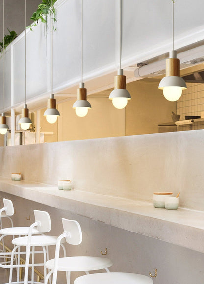 Hanglamp Metaal Hout Modern E27 Design