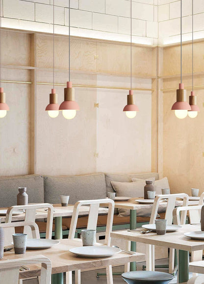 Hanglamp Metaal Hout Modern E27 Design