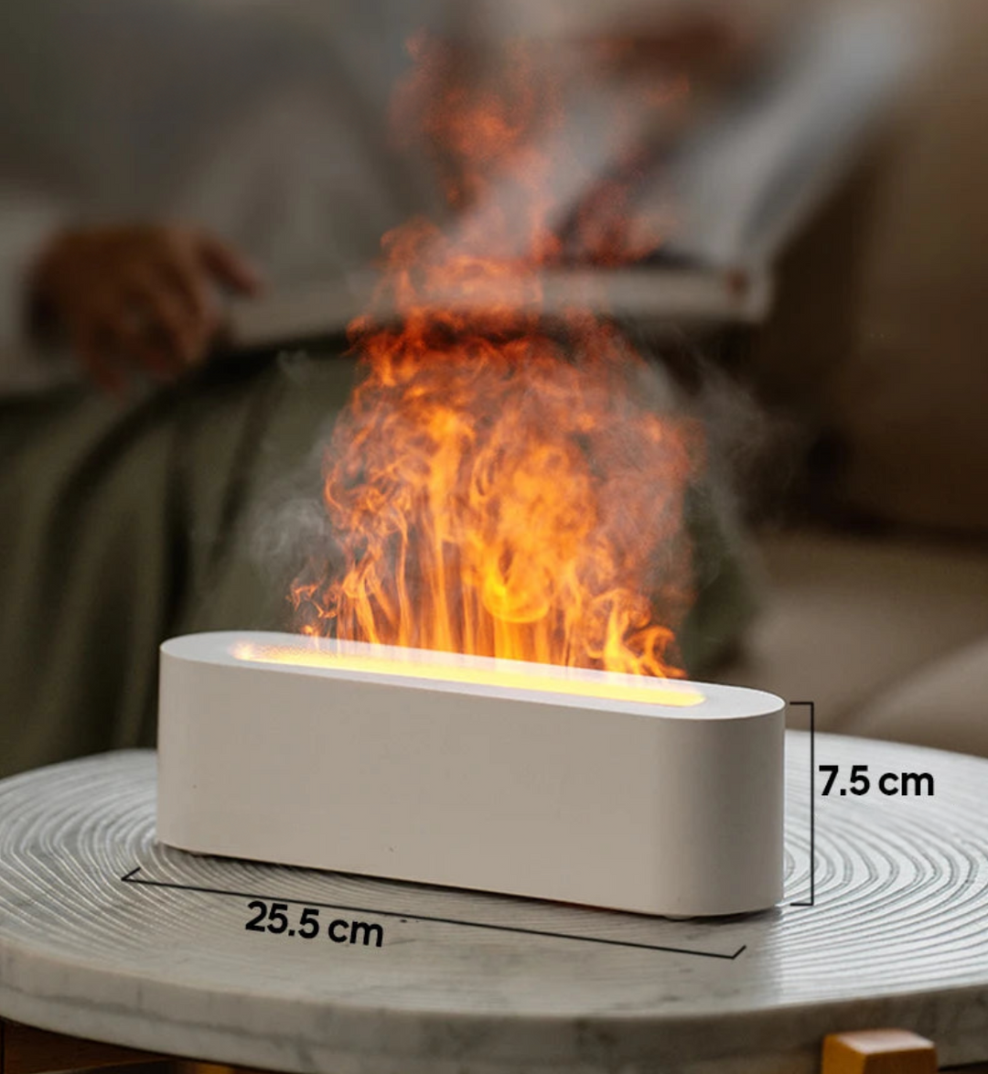 AuraFlame – LED sfeerlicht met vlameffect en aromatherapie diffuser 1