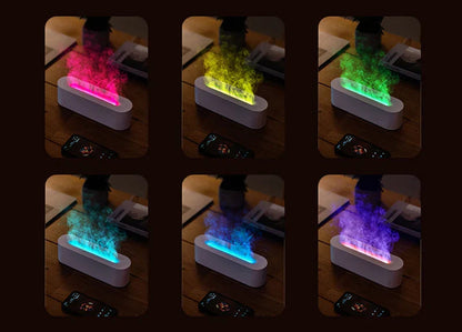 AuraFlame – LED sfeerlicht met vlameffect en aromatherapie diffuser 4