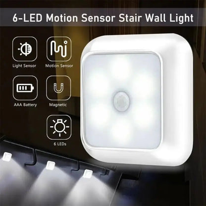 Draadloze LED Nachtlamp Bewegingssensor voor Binnen