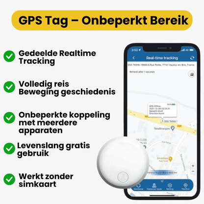 AutoGuard™ – GPS Tracker Auto Zonder Abonnement met Realtime Locatie