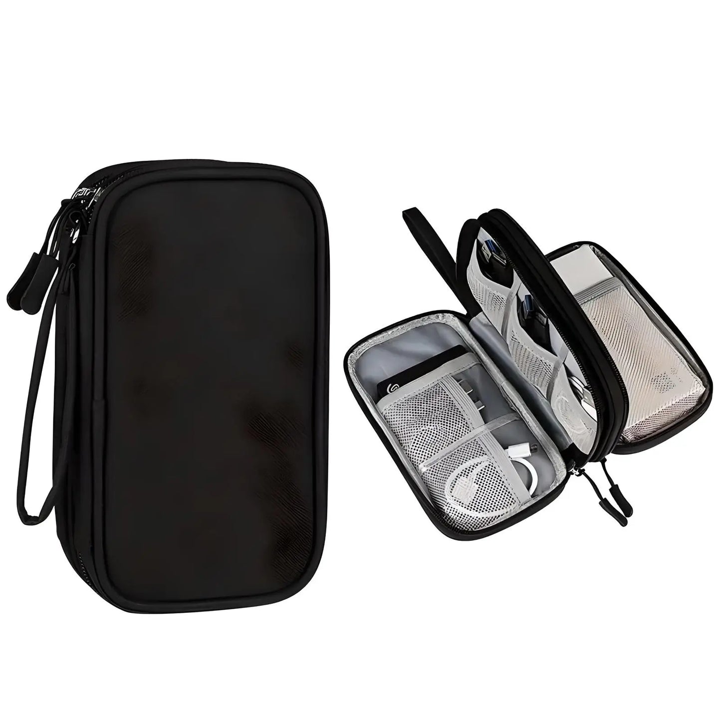 Elektronische Accessoire Organizer LuxorTech - Opberghouder voor Orde en Stijl - Velinix