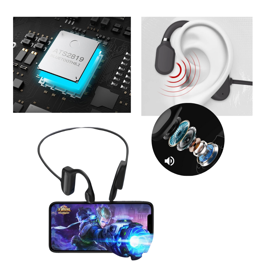 Wireless Hoofdtelefoon met Microfoon