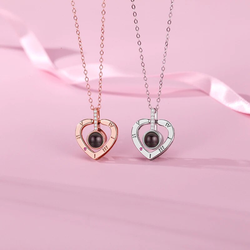 Rozen Hart Ketting Gouden Eeuwige Liefde Geschenkset