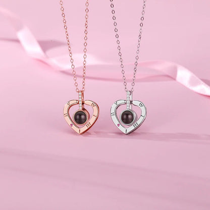 Rozen Hart Ketting Gouden Eeuwige Liefde Geschenkset