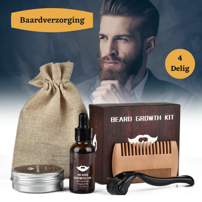 Baardgroeiset met Dermaroller voor Vollere Baard Verzorging