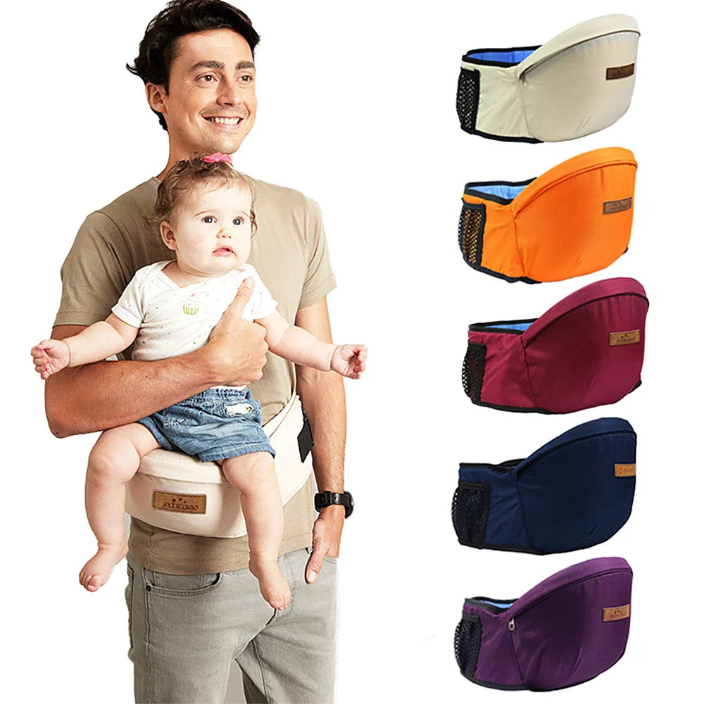 3-in-1 Babydraagzak met Stoel voor Comfortabele Dragen - Velinix