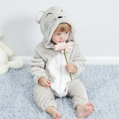 Baby Onesie Dierenkostuum Zacht Katoen voor Baby
