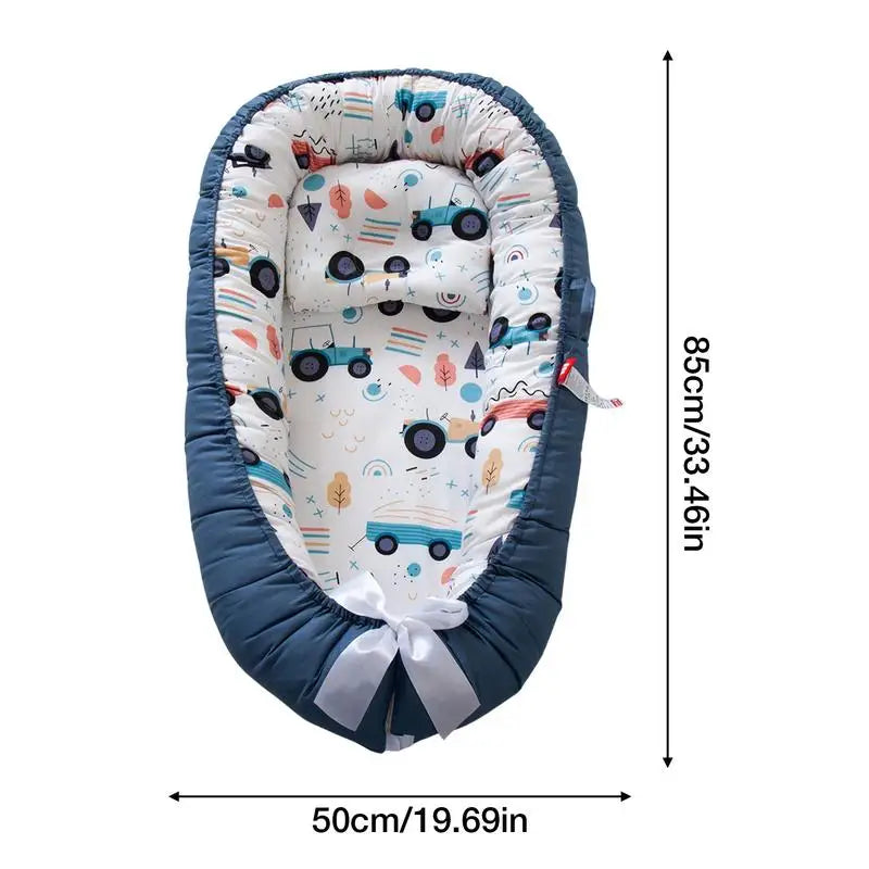Baby Lounger voor Pasgeborenen – Draagbaar en Ademend Bedje