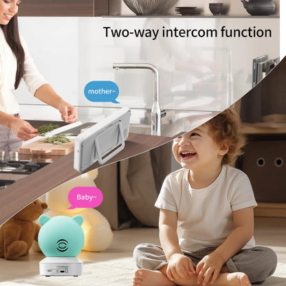 Babyfoon met Camera en Wifi, 5 Inch Scherm en 1080P Videobeeld