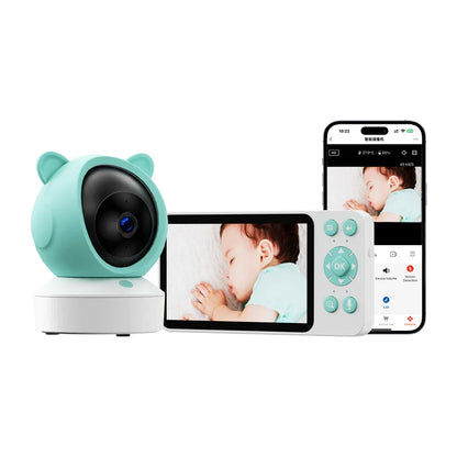 Babyfoon met Camera en Wifi, 5 Inch Scherm en 1080P Videobeeld - Velinix