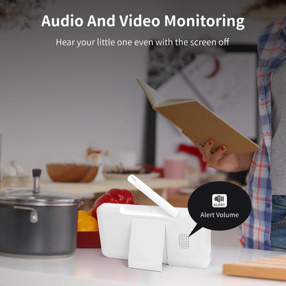 Babyfoon met Camera, 5 Inch HD Scherm en Nachtzicht