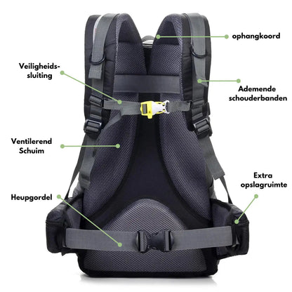 Trekking Rugzak met Ophangsysteem voor Outdoor