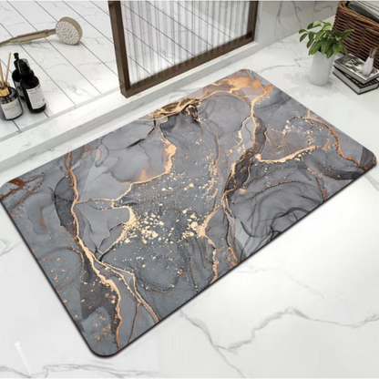 Badmat Sneldrogend Antislip Marmer Look Diatomeeën