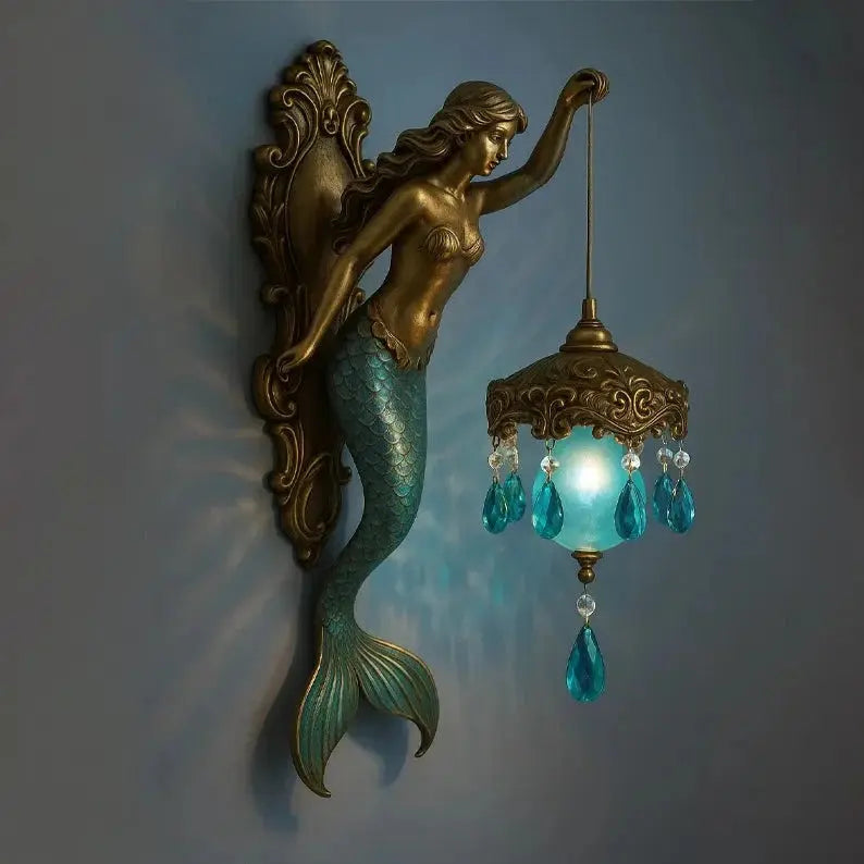 Zeemeermin Wandlamp Maritiem Design voor Sfeervolle Kamer - Velinix