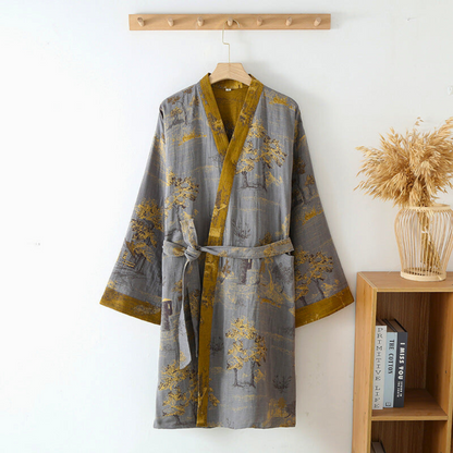 Kimono Badjas van Katoen Comfortabel en Ademend voor Thuis - Velinix